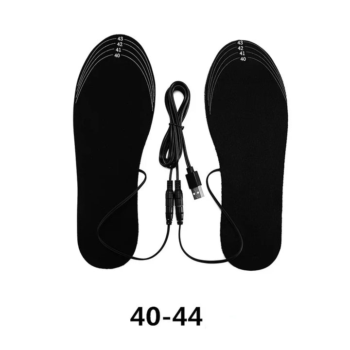 Warmteparadijs™ Verwarmde inlegzolen met USB en koolstofvezelwarmte