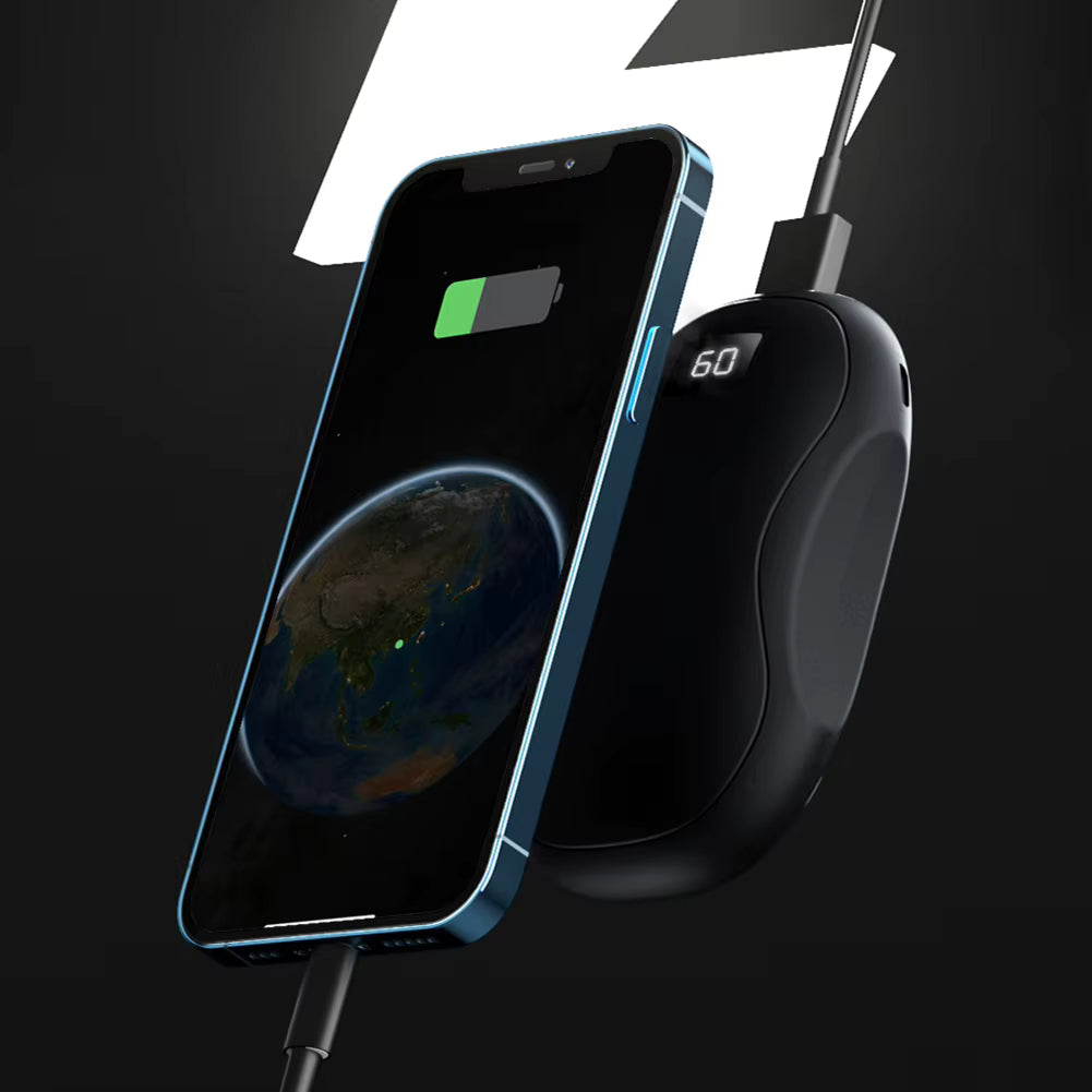 Warmteparadijs™ Handwarmer en powerbank 3500 mAh met digitaal display