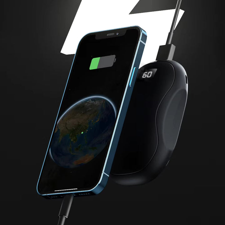 Warmteparadijs™ Handwarmer en powerbank 3500 mAh met digitaal display