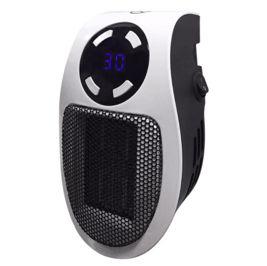 Warmteparadijs™ Stille draagbare kachel met temperatuurdisplay