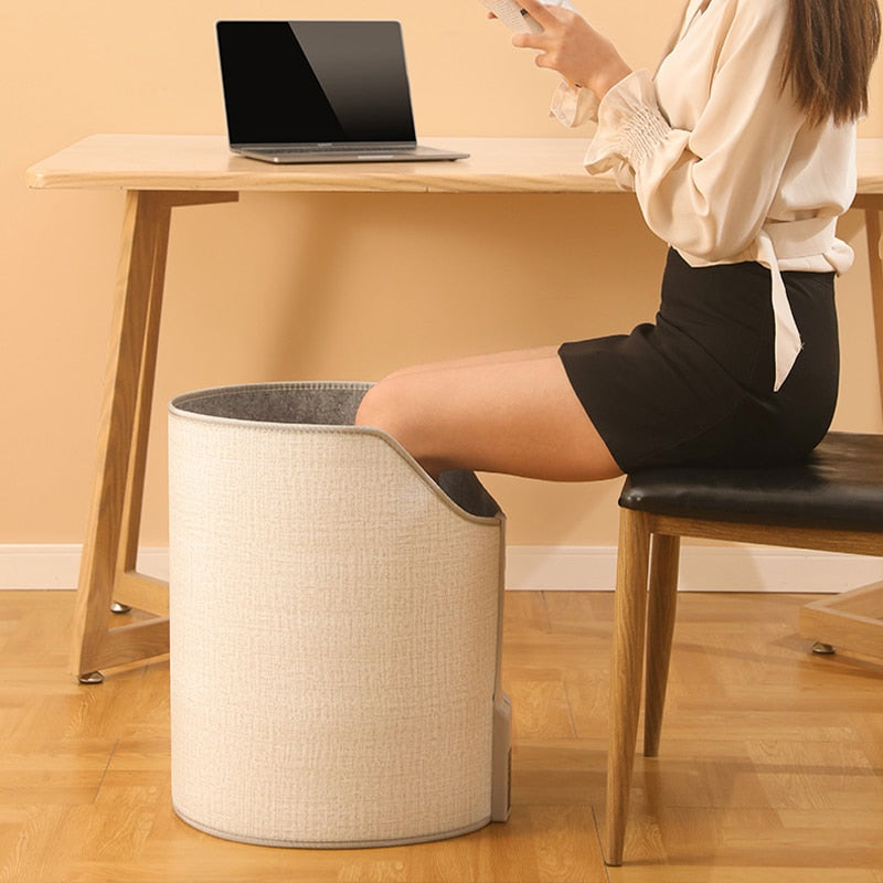 Warmteparadijs™ Elektrische beenwarmer onder je bureau met timer