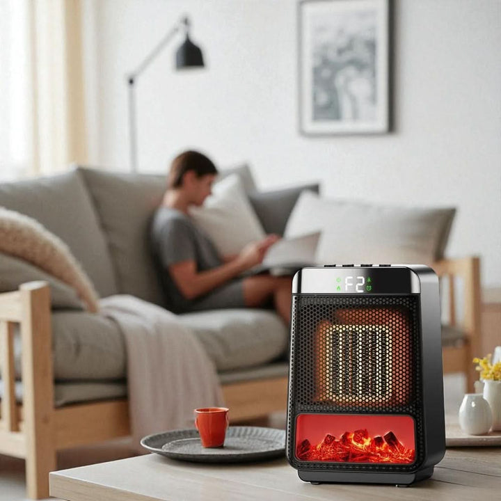 Warmteparadijs™ Compacte ventilatorkachel met instelbare temperatuur