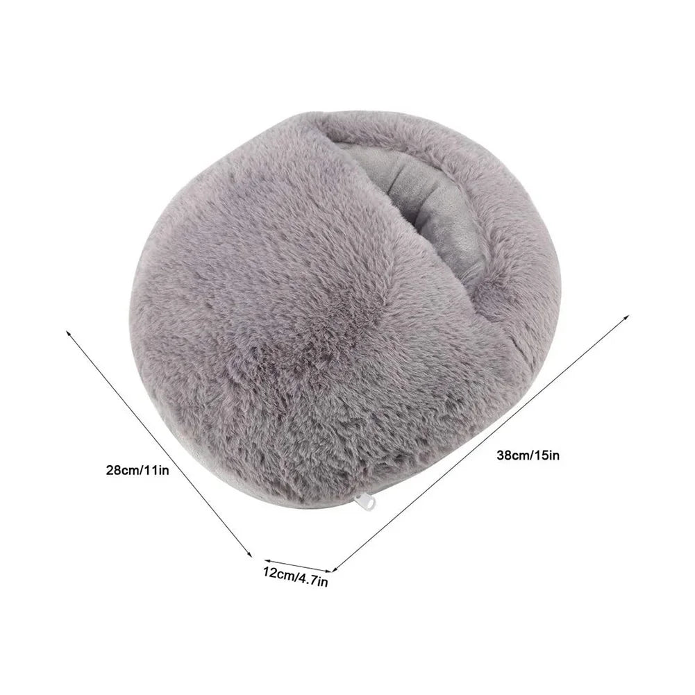Warmteparadijs™ USB-voetenwarmer van zachte fleece die snel warm wordt