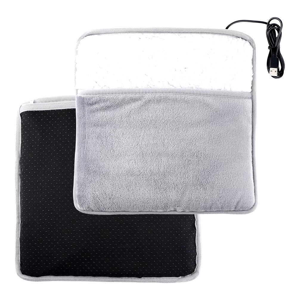 Warmteparadijs™ USB-voetenwarmer van zachte flanel met 40 °C warmte
