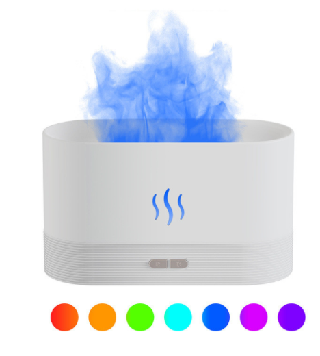 Warmteparadijs Aroma diffuser met vlameffect en 180 ml tank, stil en op USB