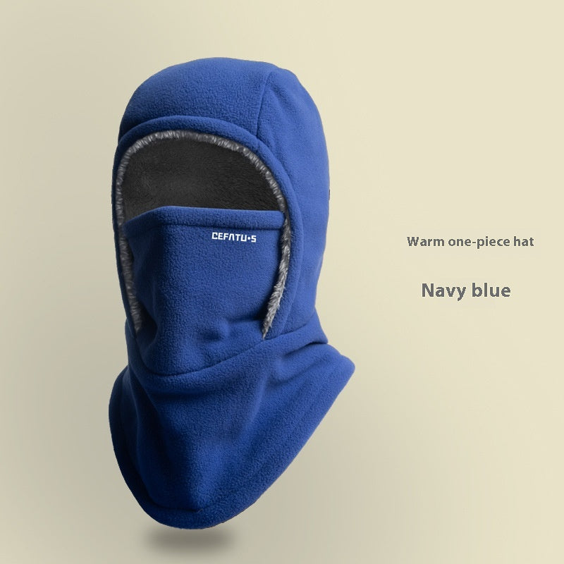 Fleece bivakmuts met capuchon, warm en winddicht