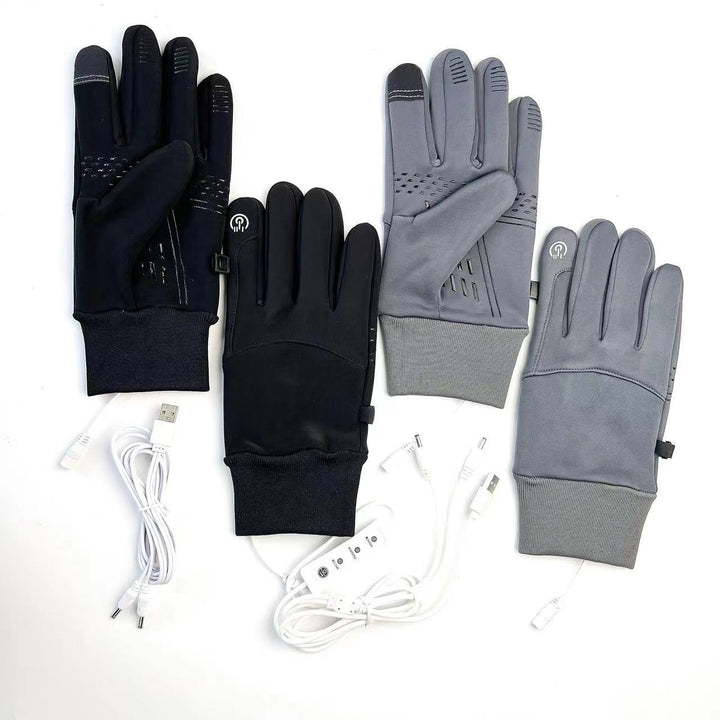 Verwarmde touchscreen handschoenen met usb