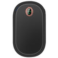 Kiezelvormige handwarmer met display