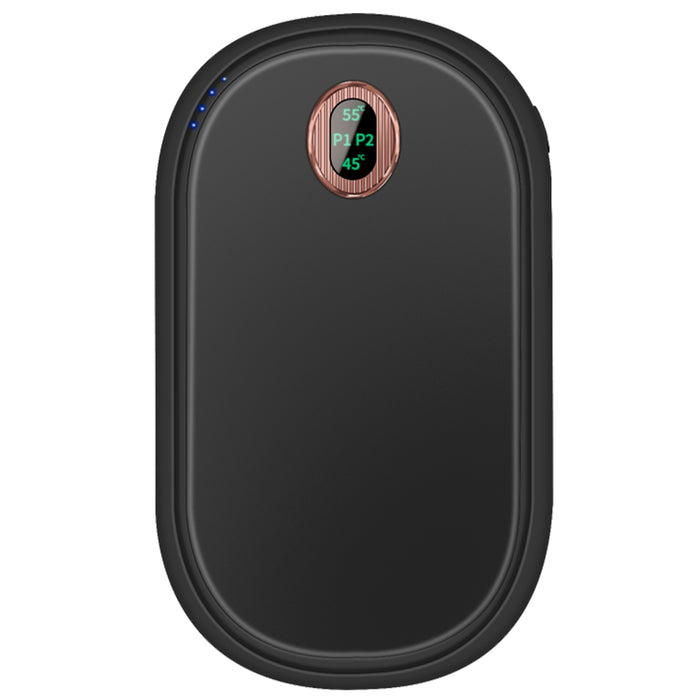 Warmteparadijs Oplaadbare handwarmer in kiezelvorm met display