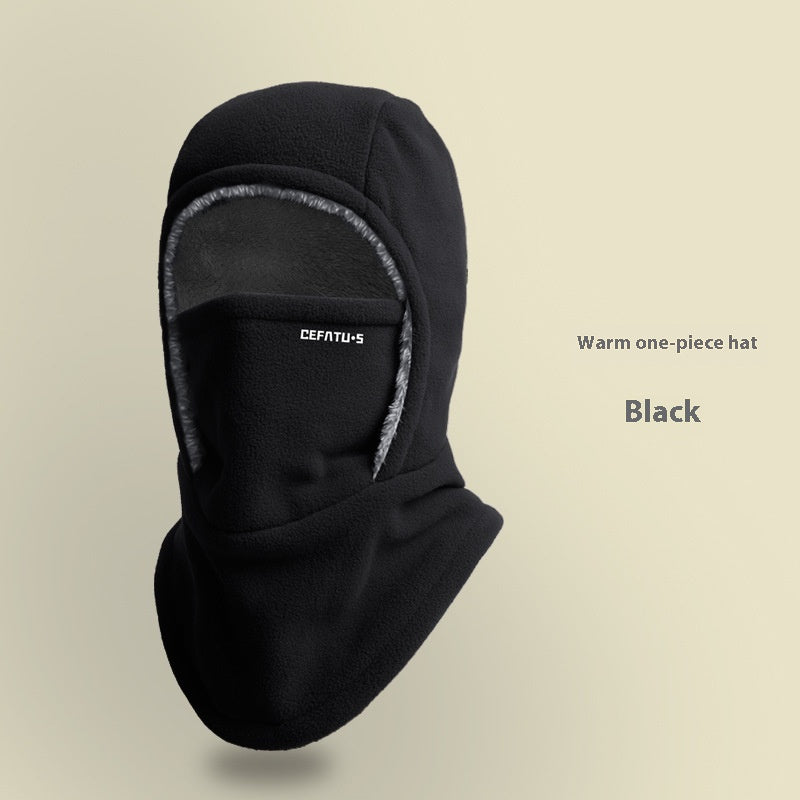 Fleece bivakmuts met capuchon, warm en winddicht