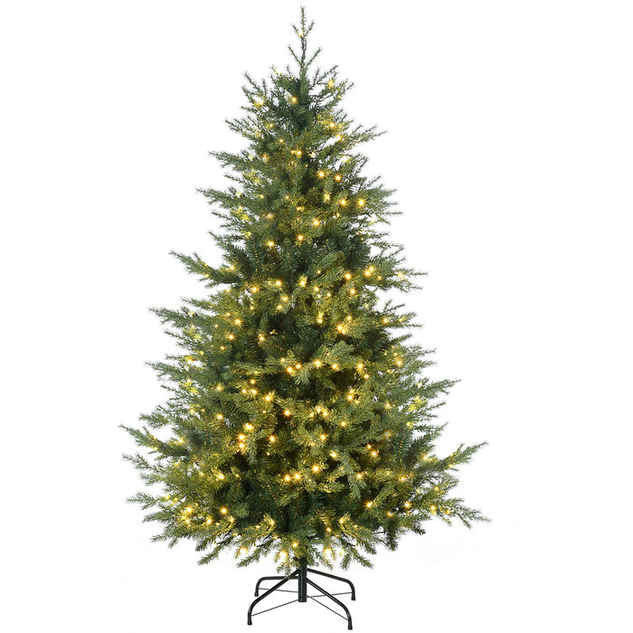 Warmteparadijs Realistische kerstboom 183 cm met 400 leds en 8 standen