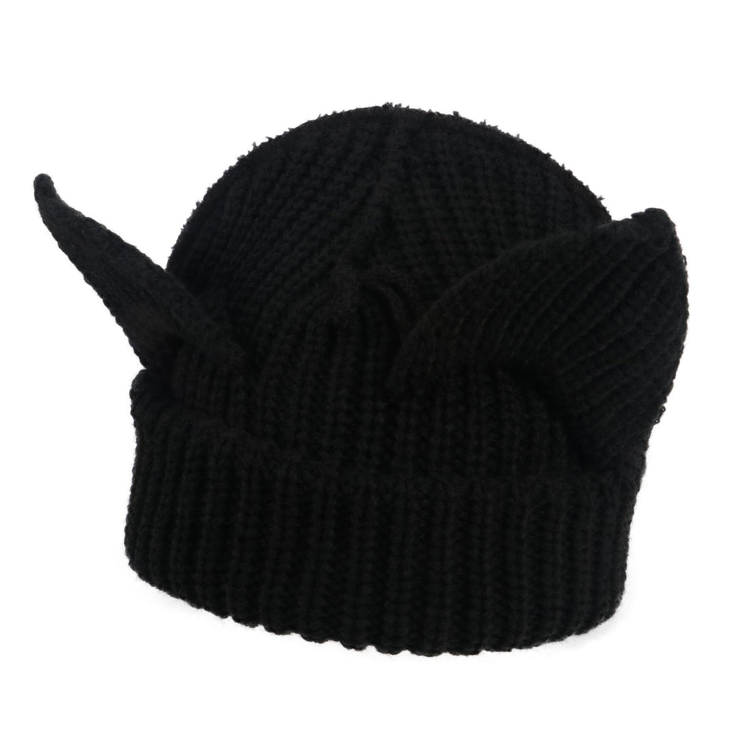Gebreide muts met kattenoortjes