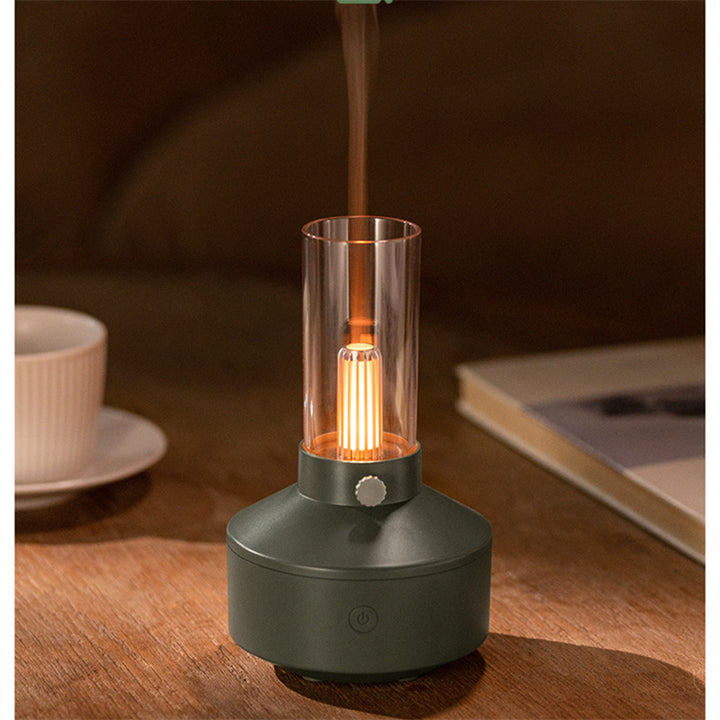 Retro aroma diffuser met gloeidraadlicht, geschikt voor de auto