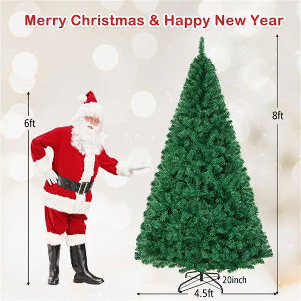 Grote volle groene kerstboom