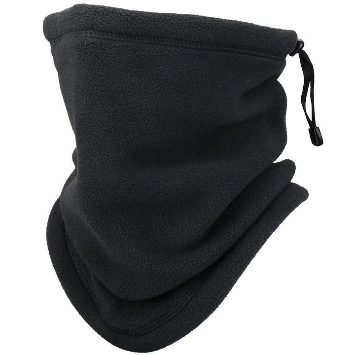 Winddichte fleece nekwarmer met halve gezichtsbescherming