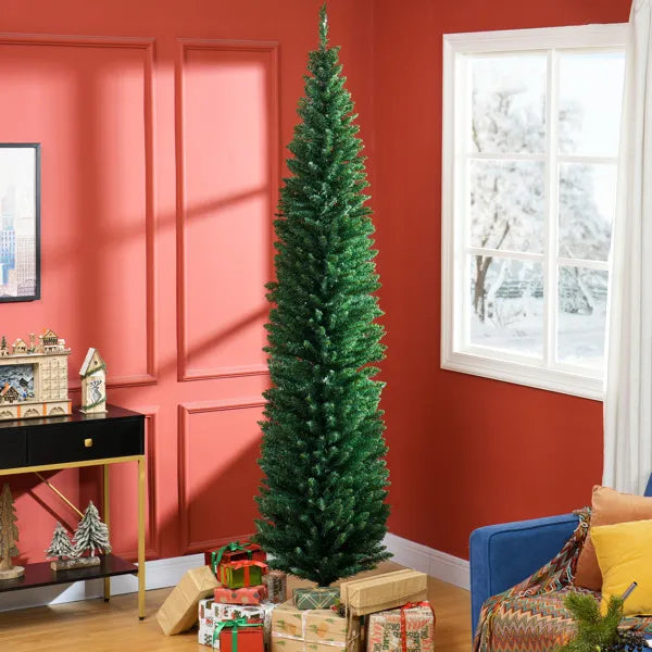 Warmteparadijs Smalle kunstkerstboom 244 cm met 618 takpunten