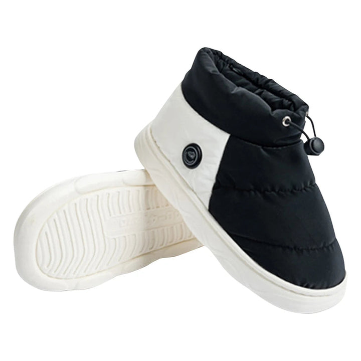 Warmteparadijs™ Verwarmde pantoffels met drie standen en antislipzool