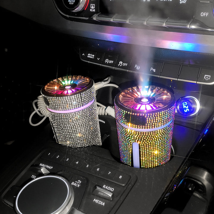 Roze strass diffuser in een bekerhouder