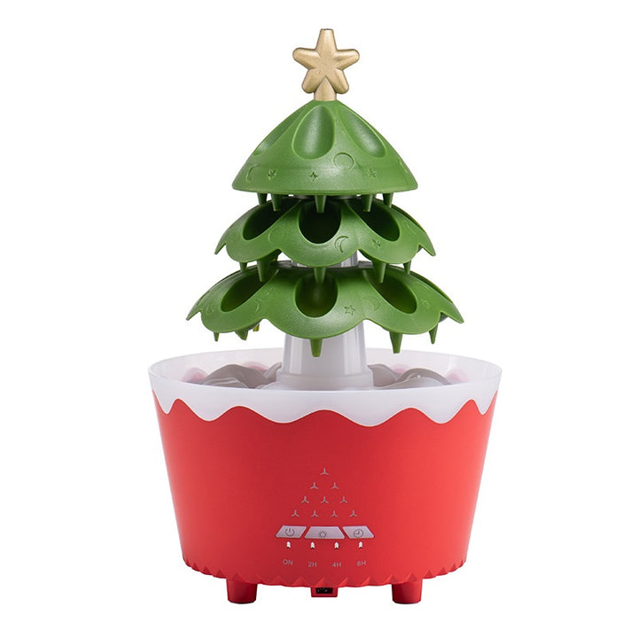 Stille aroma diffuser met afstandsbediening in wit of houtlook