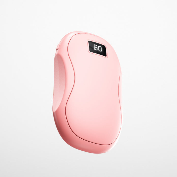 Oplaadbare handwarmer met digitaal display, dubbelzijdig warm