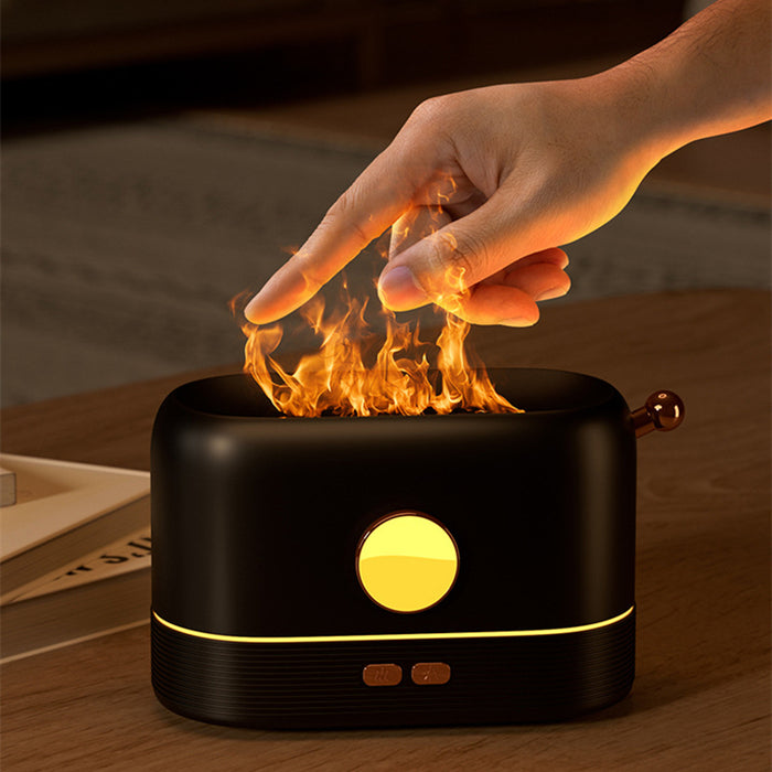 Warmteparadijs Compacte vlam diffuser op USB met watertank van 200 ml