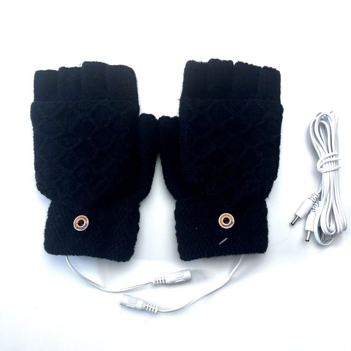 Gebreide verwarmde handschoenen op USB 5V, ademend