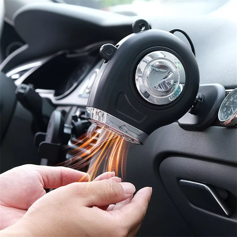 Warmteparadijs™ Autokachel 12V met 360° houder en verstelbaar handvat