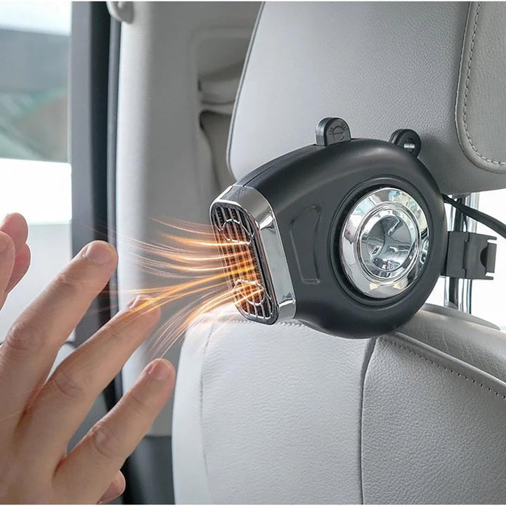 Warmteparadijs™ Autokachel 12V met 360° houder en verstelbaar handvat