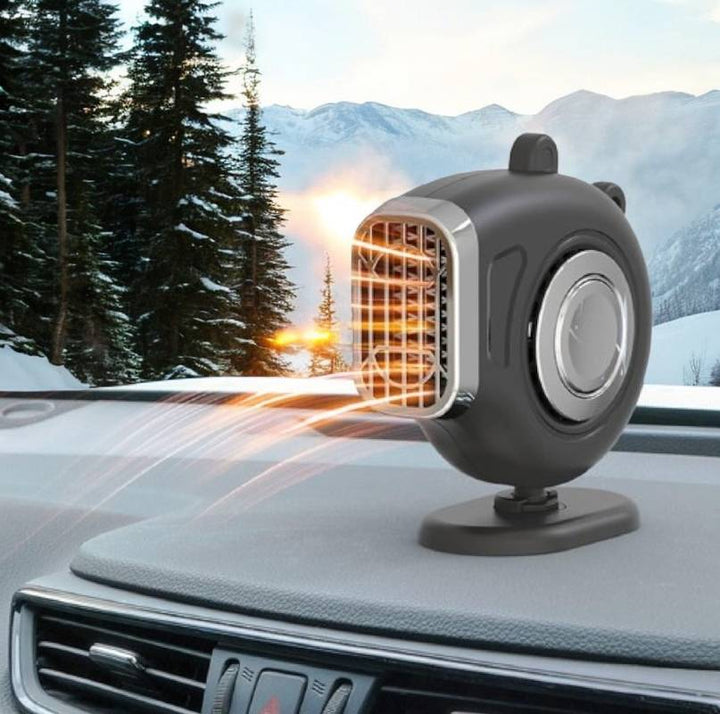 Warmteparadijs™ Autokachel 12V met 360° houder en verstelbaar handvat
