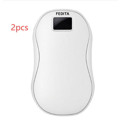 Oplaadbare handwarmer met digitaal display, dubbelzijdig warm