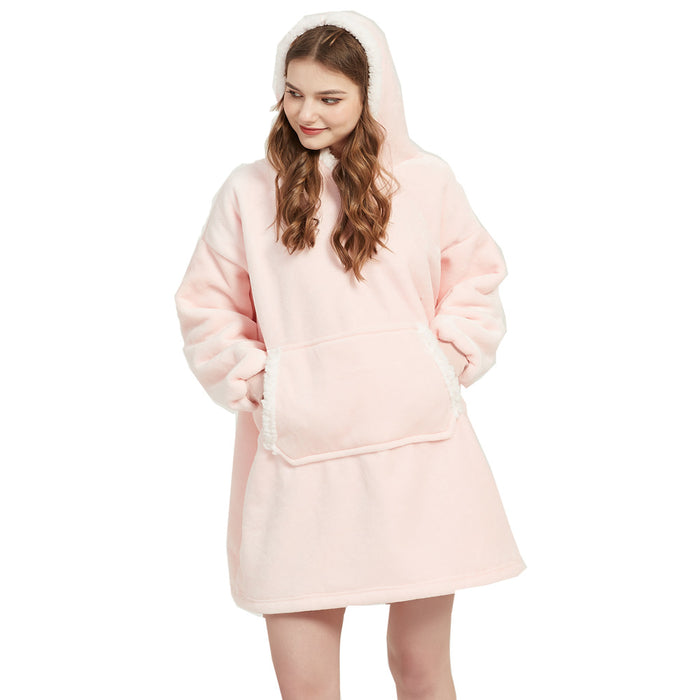 Warmteparadijs Oversized deken-hoodie met sherpa voering