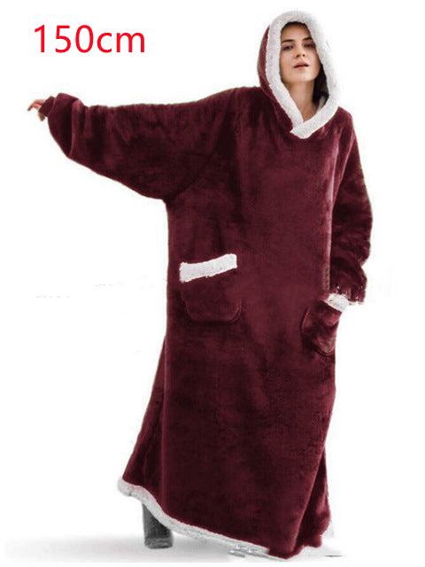 Hoodie deken oversized met zak, zacht en extra warm