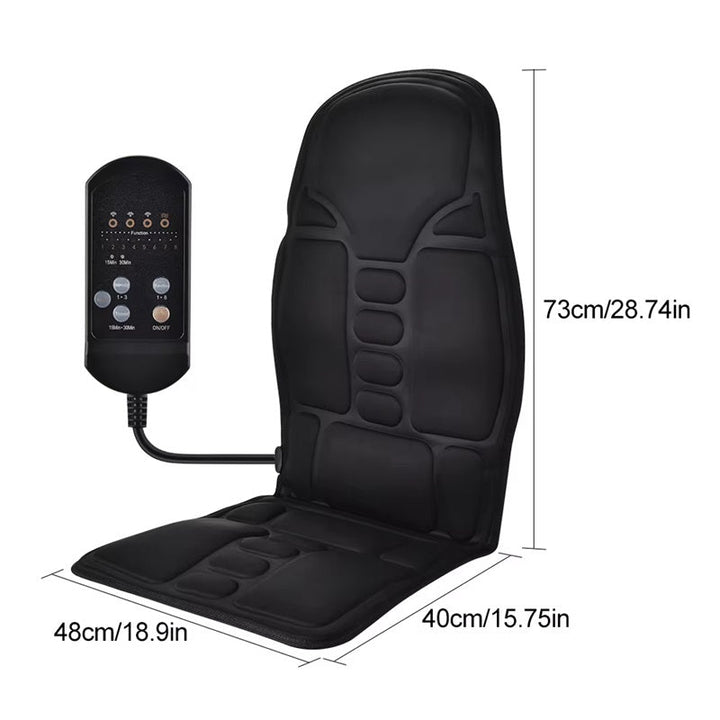 Warmteparadijs™ Massagekussen voor stoel met warmte en 7 motoren