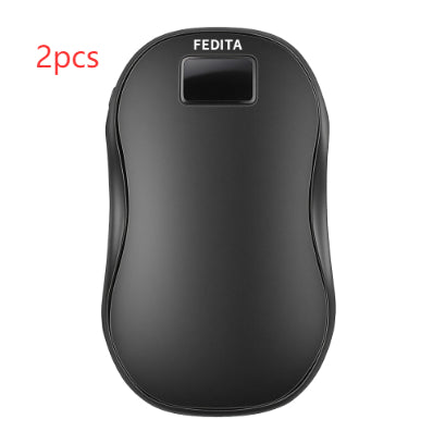 Oplaadbare handwarmer met digitaal display, dubbelzijdig warm