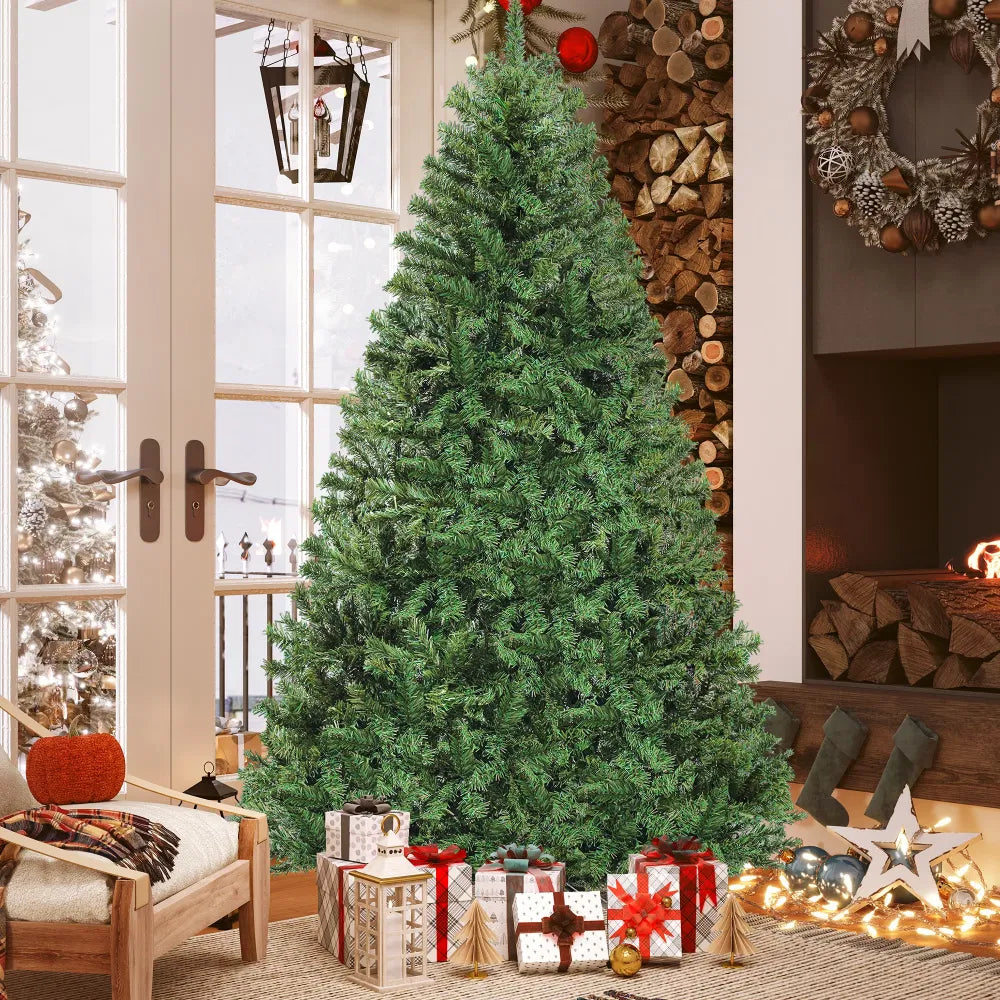 Volle groene kerstspar