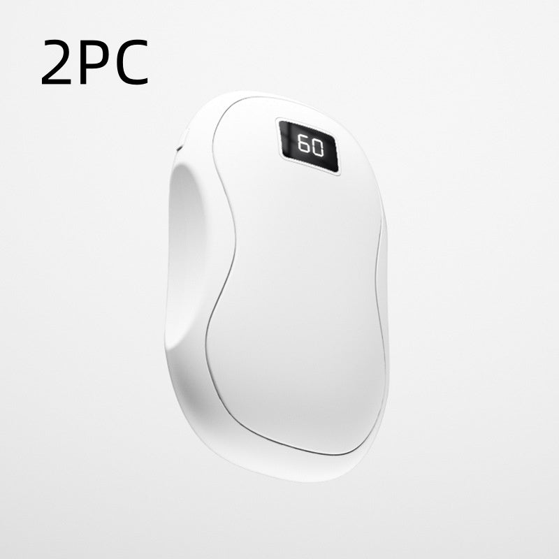 Oplaadbare handwarmer met digitaal display, dubbelzijdig warm