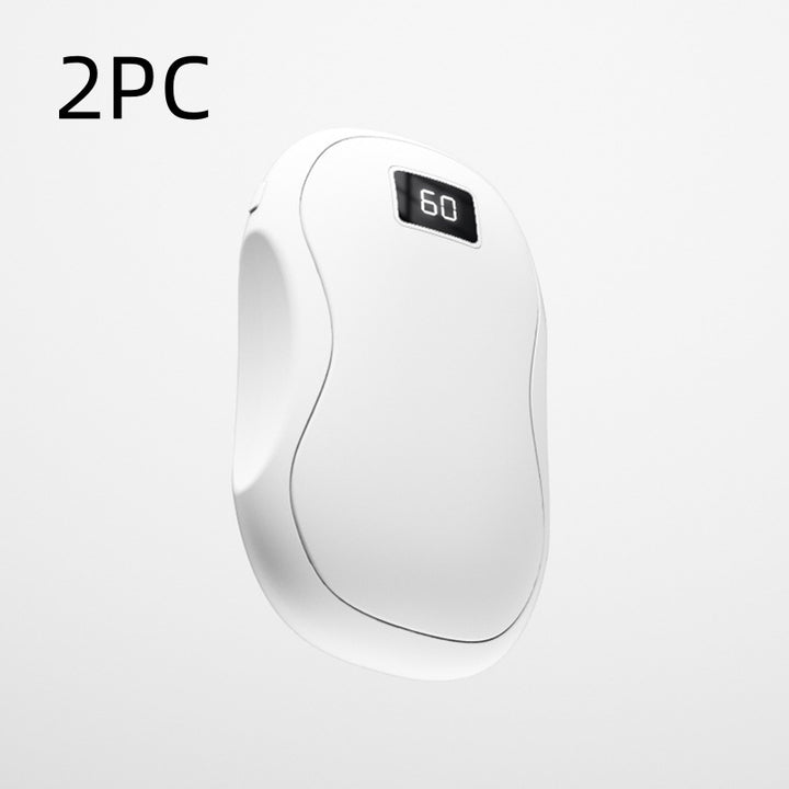 Oplaadbare handwarmer met digitaal display, dubbelzijdig warm