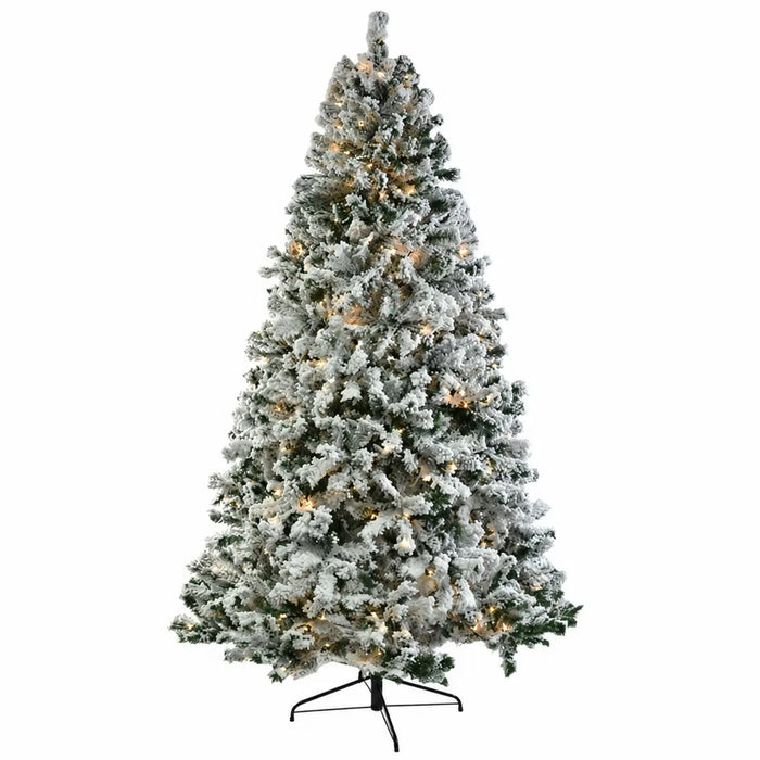 Warmteparadijs Besneeuwde kerstboom 213 cm met 400 leds en dimfunctie