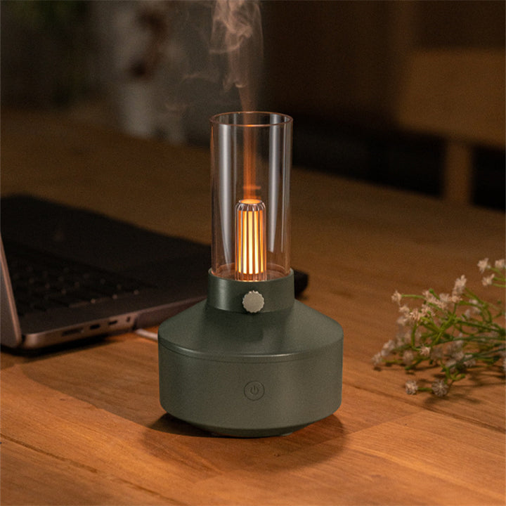 Retro aroma diffuser met gloeidraadlicht, geschikt voor de auto