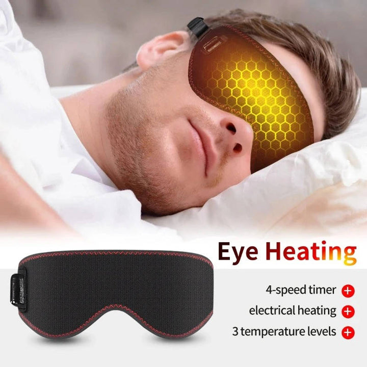 Warmteparadijs™ Verwarmd oogmasker met drie warmtestanden, trilling en timer