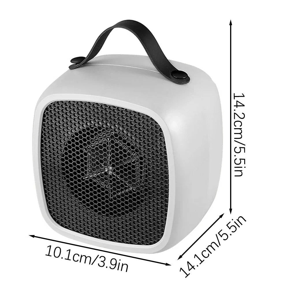 Warmteparadijs™ Mini bureaukachel 500 W PTC, stil en snel warm