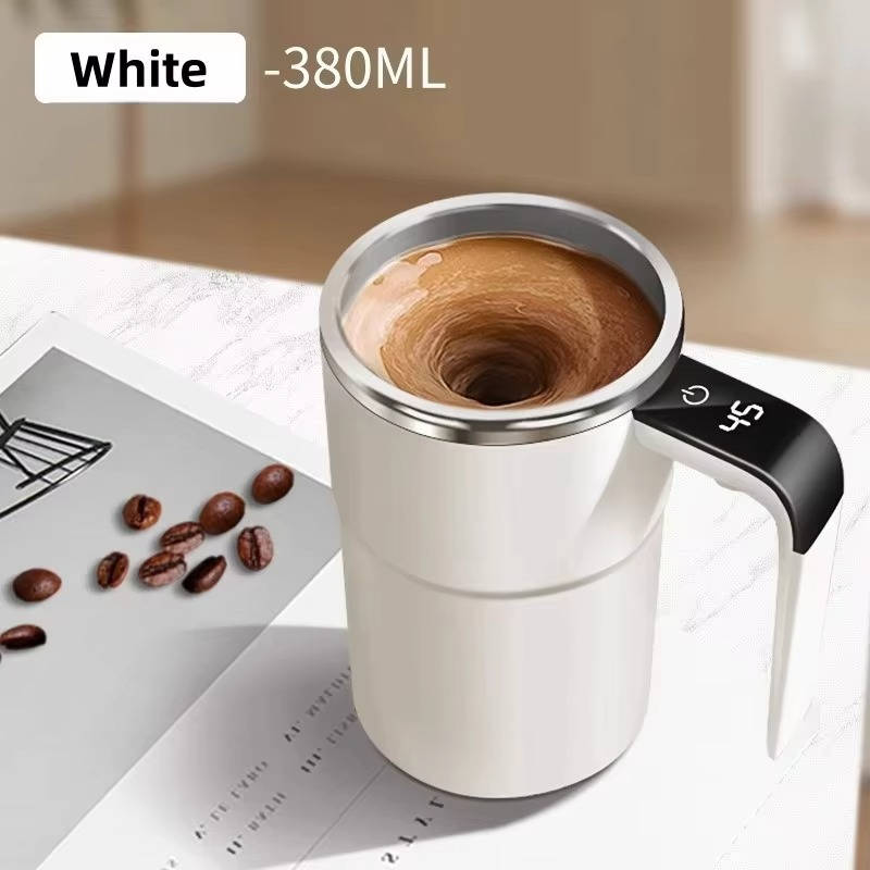 Warmteparadijs™ Zelfmengende verwarmde koffiebeker voor onderweg, USB-oplaadbaar