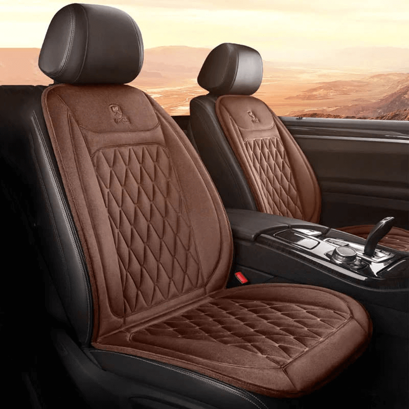 Warmteparadijs™ Verwarmde stoelhoes voor de auto met instelbare warmte
