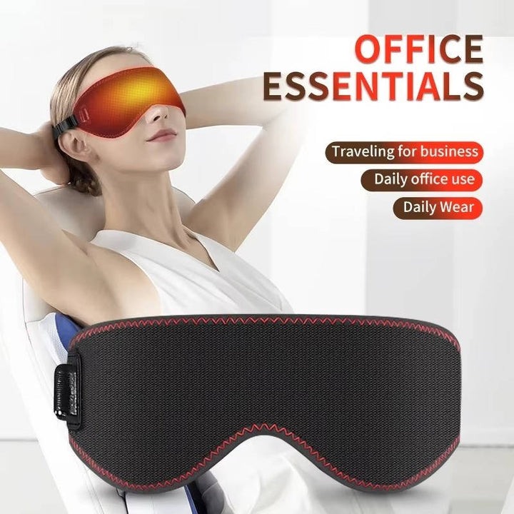 Warmteparadijs™ Verwarmd oogmasker met drie warmtestanden, trilling en timer