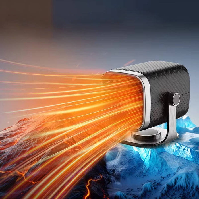 Warmteparadijs™ Keramische autokachel 12V/24V met 360° rotatie