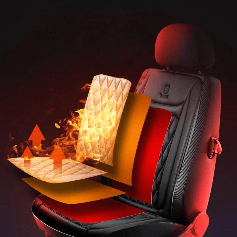 Warmteparadijs™ Verwarmde stoelhoes voor de auto met instelbare warmte