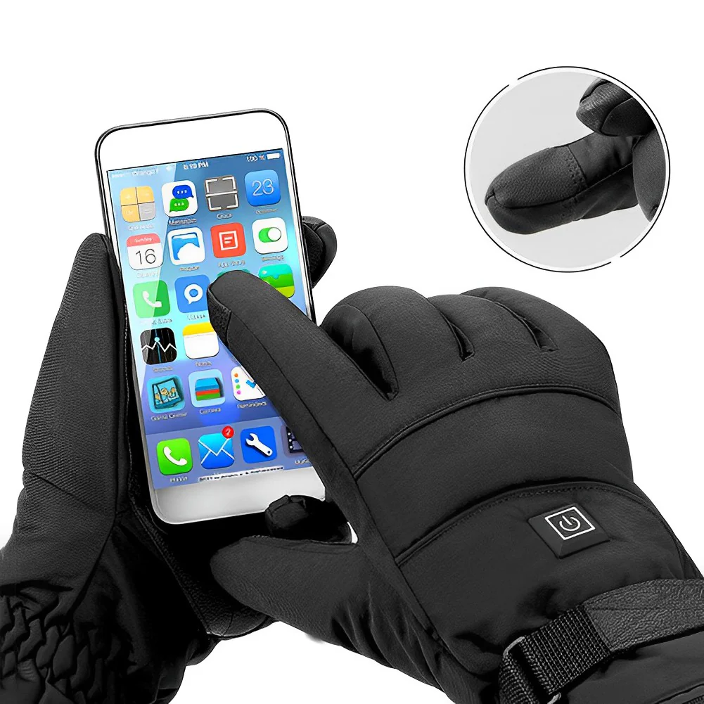 Warmteparadijs™ Verwarmde handschoenen met carbonvezel en drie warmtestanden