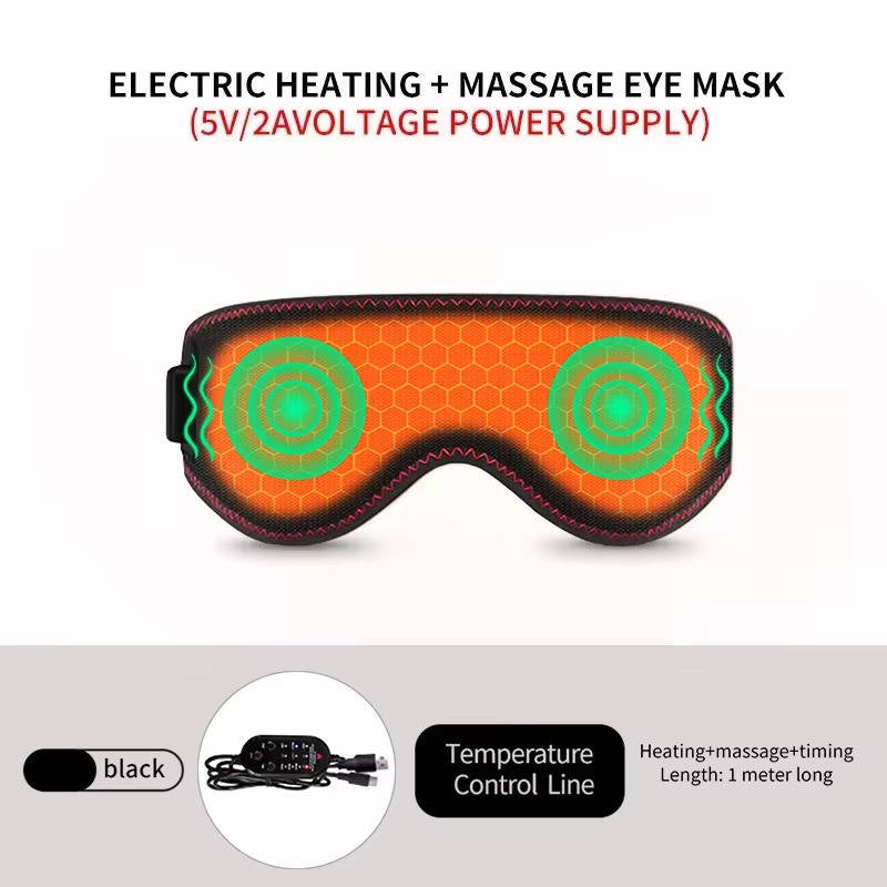 Warmteparadijs™ Verwarmd oogmasker met drie warmtestanden, trilling en timer