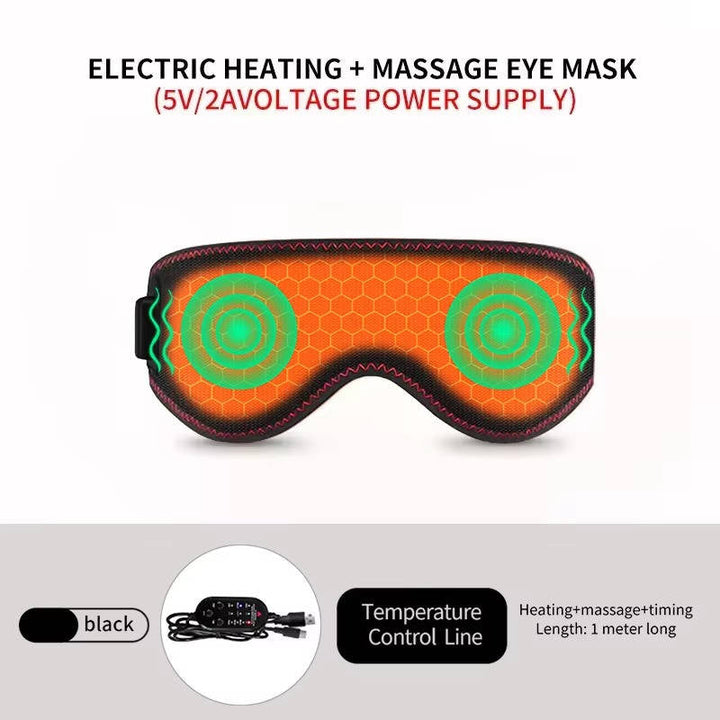 Warmteparadijs™ Verwarmd oogmasker met drie warmtestanden, trilling en timer