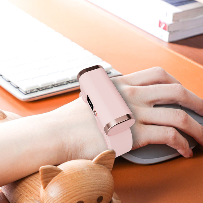 Warmteparadijs Mini handwarmer om je pols met digitaal display
